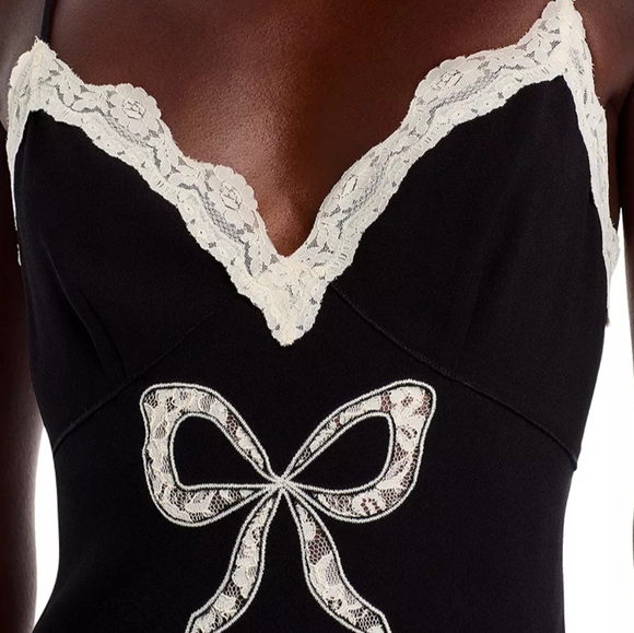 **Last One - Small!!**LoveShackFancy Manuela Bow Slip Dress - Picture 12 of 16